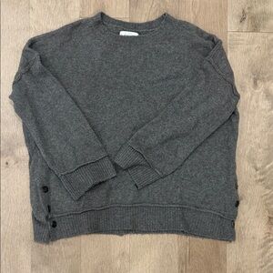New Directions Dark Gray Crewneck Sweater